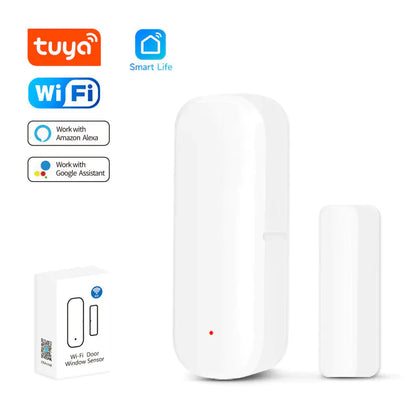 Tuya WiFi Door Sensor with Alexa and PIR Alarm